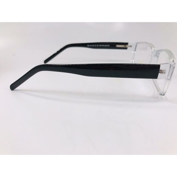New SUCCESS SS-124 Crystal & Black Eyeglasses 60mm for The Stylish Large Man - Picture 5 of 10